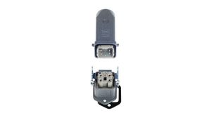 Connector set, 4P+PE, Plug / Socket, 4 Contacts, 1 ... 2.5mm²